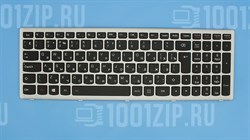 Клавиатура для ноутбука Lenovo Flex 15, S500, G500S черная с серебристой рамкой, с подсветкой 5924 - фото 10137
