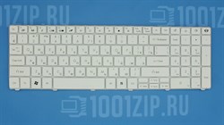 Клавиатура для ноутбука Packard Bell TM81, TM85, TM86, TM87, белая 5936 - фото 10161