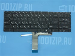 Клавиатура для ноутбука MSI GT62, GS60, GS70, GL62, GL72, GP62, GP72 черная без рамки, c RGB и красной подсветкой 6768