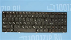 Клавиатура для ноутбука Lenovo G570, G770, Z560 черная с черной рамкой KB00606 - фото 6840