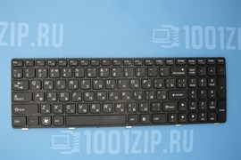 Клавиатура для ноутбука Lenovo G580, V580, Z580 черная с черной рамкой KB00609