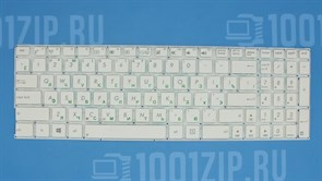 Клавиатура для ноутбука Asus A556U, K556U, X556U, F556U без рамки, белая 5891