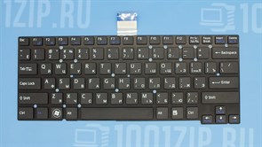Клавиатура для Sony Vaio SVT, SVT13, SVT14, черная без рамки 5948
