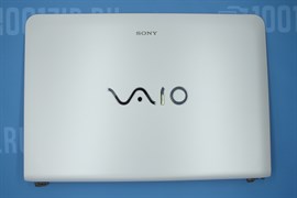 Крышка матрицы для Sony VAIO SVE14, SVE141 с петлями и видео шлейфом, 3FHK6LHN010, EAHK6003020, белая 6547