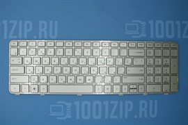 Клавиатура для ноутбука HP dv6-6000, dv6-6100 серебристая с рамкой KB00421