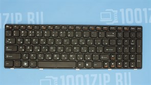 Клавиатура для ноутбука Lenovo G570, G770, Z560 черная с черной рамкой KB00606