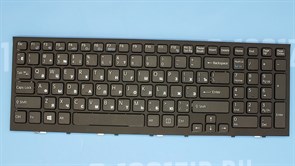 Клавиатура для ноутбука Sony VPC-EL черная с рамкой KB00896