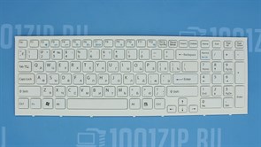 Клавиатура для ноутбука Sony VPC-EB белая с рамкой KB00945