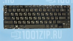 Клавиатура для ноутбука Toshiba L800, L830, C800 черная с черной рамкой KB01039