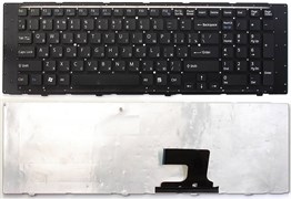 Клавиатура для ноутбука Sony VPC-EF черная с рамкой KB00913