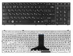 Клавиатура для ноутбука Toshiba A660, A665, X770 черная с рамкой KB01027