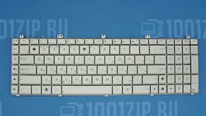 Клавиатура для ноутбука Asus N75, N75S,N75SF, N75SL,  серебристая 5870